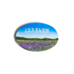 123 Farm Lavender Fields Magnet