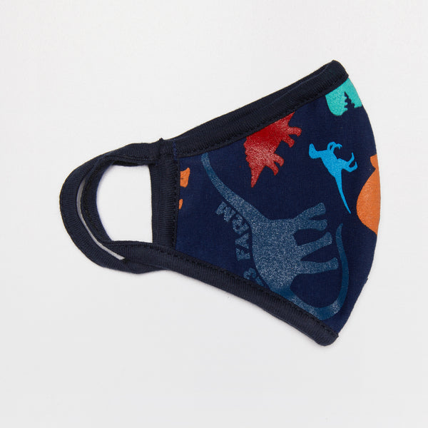 Organic Cotton Reusable Face Mask For Children - Dinosaurs