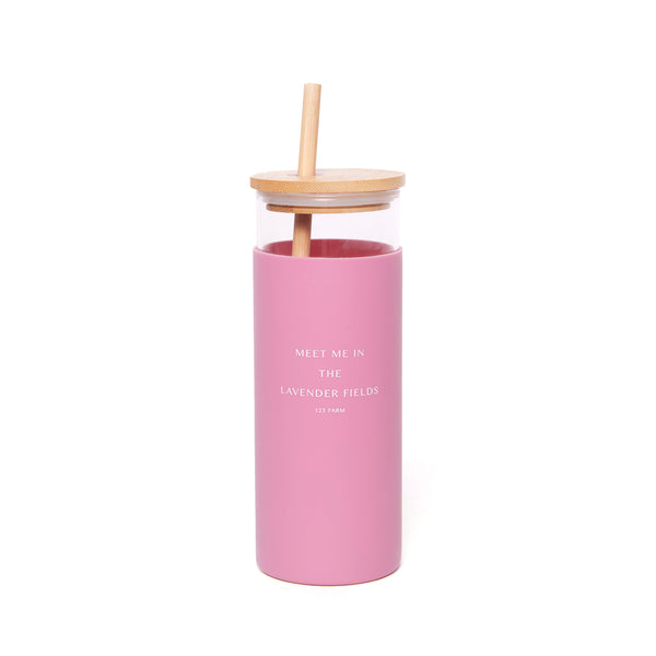 123 Farm Tumbler with Straw - Meet Me in the Lavender Fields